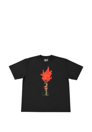 Melt graphic-print T-shirt - Black