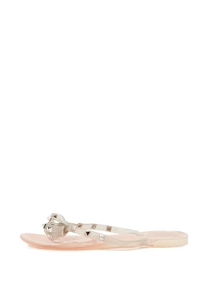 Valentino Garavani Pre-Owned Rockstud thong flats - Silver