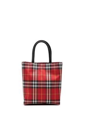Burberry Pre-Owned 2000-2017 House Check Nylon handbag - Red