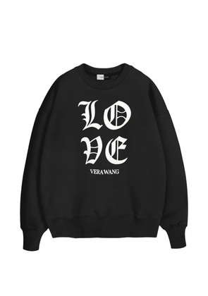 Vera Wang Love crew-neck oversized cotton sweatshirt - Black