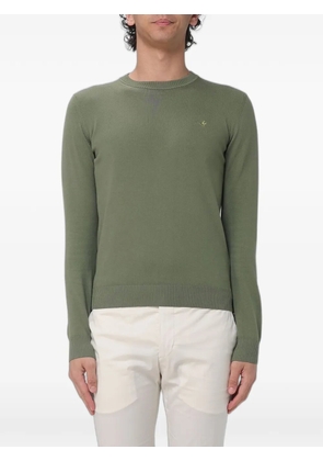 BROOKSFIELD logo-embroidered crew-neck sweater - Green