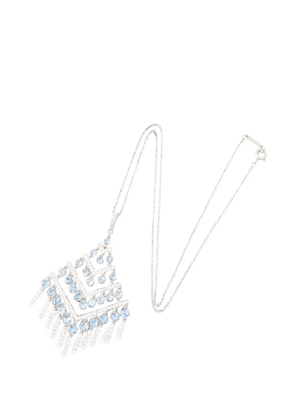 Tiffany & Co. Pre-Owned 2010s aquamarine diamond necklace - Silver