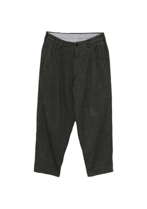 Yohji Yamamoto tuck twill trousers - Grey