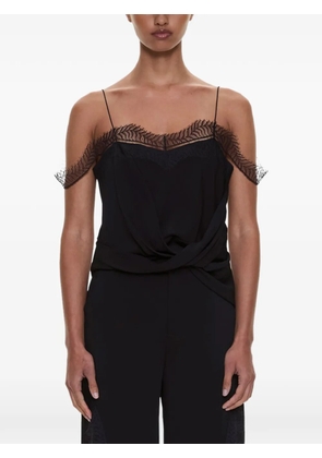 Christopher Esber Miro lace-trim top - Black