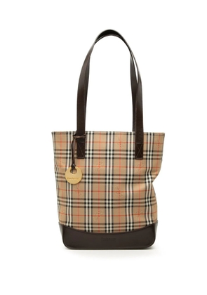 Burberry Pre-Owned 20th Century Haymarket Check Canvas tote bag - Neutrals