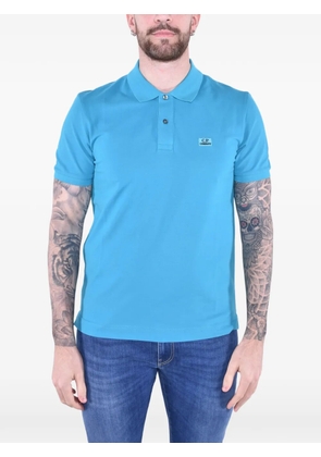 C.P. Company logo-patch polo shirt - Blue