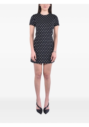 Michael Kors polka-dot shift mini dress - Black