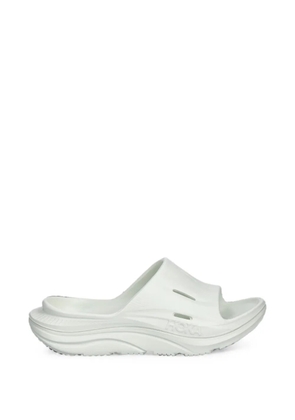 HOKA Ora Recovery 3 logo-embossed cut-out slides - White