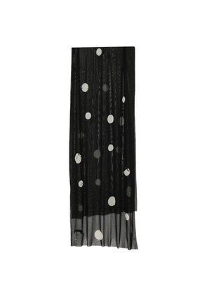 Yohji Yamamoto polka-dot scarf - Black