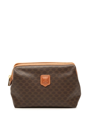 Celine Pre-Owned 20th Century Macadam Coated Canvas pouch - Brown
