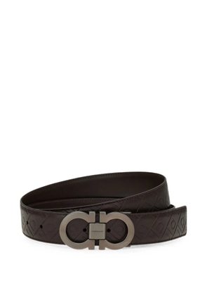 Ferragamo reversible and adjustable Gancini belt - Brown