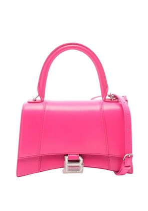 Balenciaga Pre-Owned 2020 Small Shiny Box Calfskin Hourglass Top Handle Bag satchel - Pink