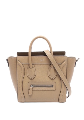 Celine Pre-Owned 2013 Nano Leather Luggage Tote satchel - Neutrals