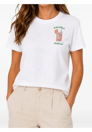 MC2 Saint Barth Emilie rhinestone-embroidered T-shirt - White