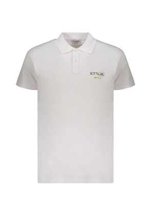 Iceberg logo-detail polo shirt - White
