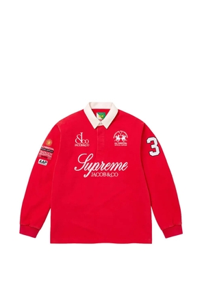 Supreme La Martina logo-print long-sleeve polo shirt - Red