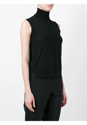 Akris turtleneck sleeveless knitted top - Black