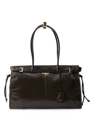 Prada Bonnie large leather handbag - Green
