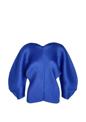 Issey Miyake pleated blouse - Blue