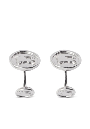 Burberry logo-debossed cufflinks - Silver