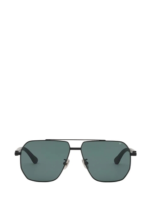 Philipp Plein Eyewear geometric-frame double-bridge sunglasses - Black