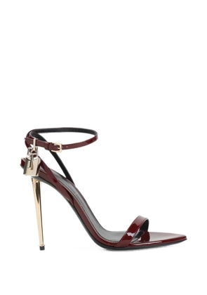 TOM FORD padlock-detail heeled sandals - Red