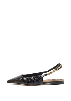 Fendi Pre-Owned Colibri Lite croc-embossed flats - Black