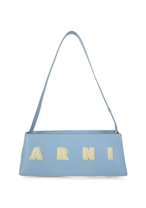Marni Museo logo-detail leather shoulder bag - Blue