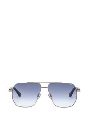 Philipp Plein Eyewear gradient-lens geometric-frame sunglasses - Silver