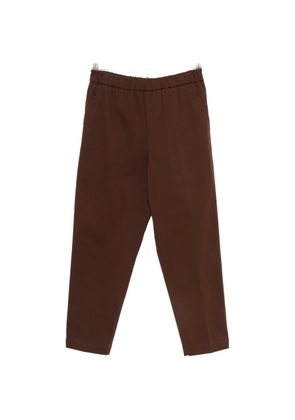 Fabiana Filippi elasticated-waistband tapered trousers - Brown