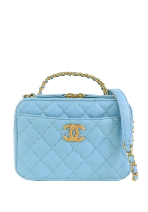 CHANEL Pre-Owned 2021-2026 Small Quilted Caviar Pick Me Up Vanity Case satchel - Blue