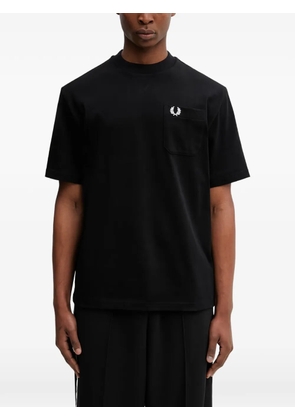 Fred Perry logo-embroidered pocket T-shirt - Black