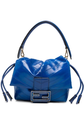 FENDI small Mamma Baguette FF-logo tote bag - Blue