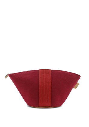 Hermès Pre-Owned 2000-2026 Mini Toile Palmyre pouch - Red