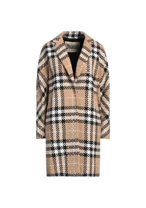 Herno plaid-pattern single-breasted coat - Neutrals