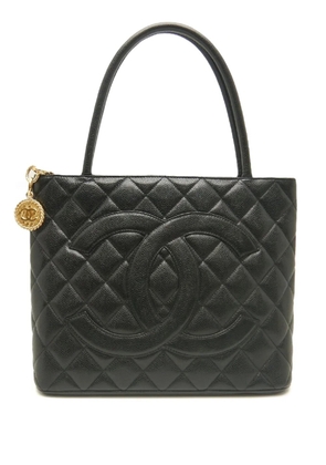 CHANEL Pre-Owned 2000-2002 Caviar Medallion tote bag - Black