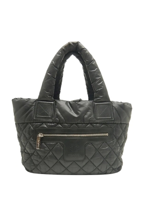 CHANEL Pre-Owned 2012 Small Quilted Nylon Coco Cocoon tote bag - Black