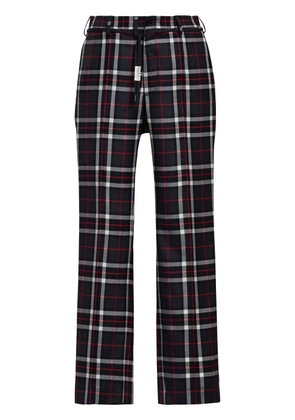 Marni checked wide-leg trousers - Black