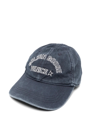 Golden Goose six-panel logo-embroidered baseball cap - Blue