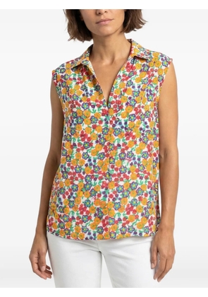 Marni floral-print sleeveless shirt - Yellow