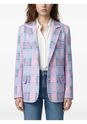 Marni plaid-check blazer - Pink