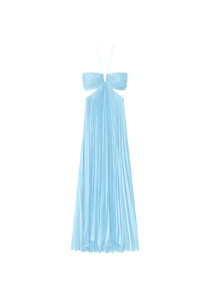 A.L.C. Moira cut-out pleated maxi dress - Blue