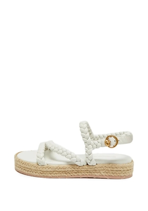 Gianvito Rossi braided platform sandals - White