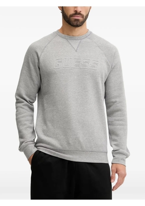 GUESS USA logo-embossed raglan-sleeve sweater - Grey