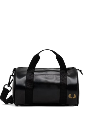 Fred Perry logo-print barrel bag - Black