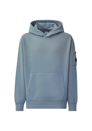 C.P. Company Lens-detail cotton hoodie - Blue