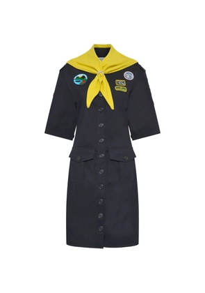 Marine Serre scout workwear mini dress - Black
