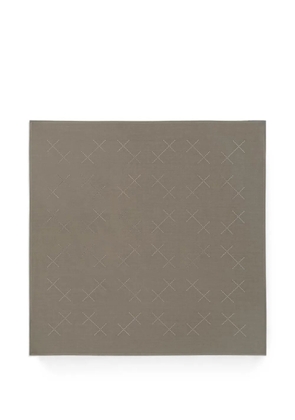 HELIOT EMIL perforated-detail scarf - Grey