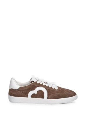 Love Moschino heart suede sneakers - Brown