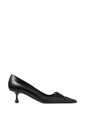 Jimmy Choo Scarlett lace-up leather heeled pumps - Black